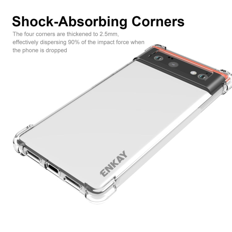 For Google Pixel 6 ENKAY Transparent TPU Shockproof Case by ENKAY