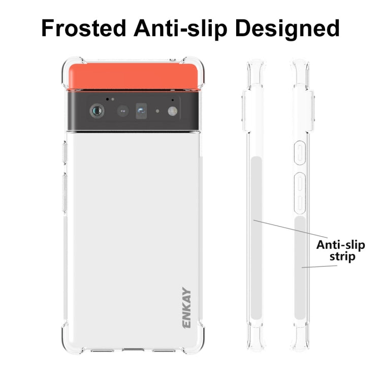 For Google Pixel 6 Pro ENKAY Transparent TPU Shockproof Case by ENKAY