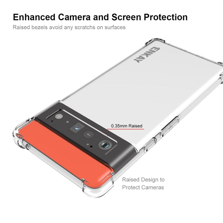 For Google Pixel 6 Pro ENKAY Transparent TPU Shockproof Case by ENKAY