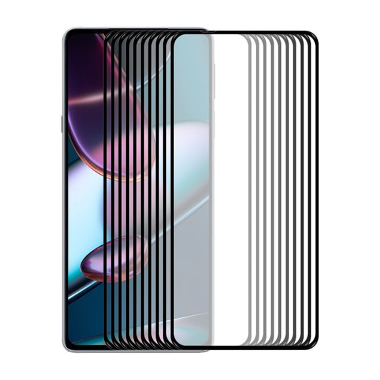 10 PCS For Motorola Edge X30 ENKAY 0.26mm 9H Tempered Glass Full Film by ENKAY