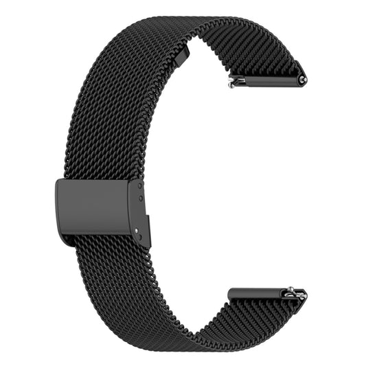 For Samsung Galaxy Watch 4 Classic 42mm / 46mm Milan Metal Steel Mesh Buckle Watch Band(Black) by bashfashion
