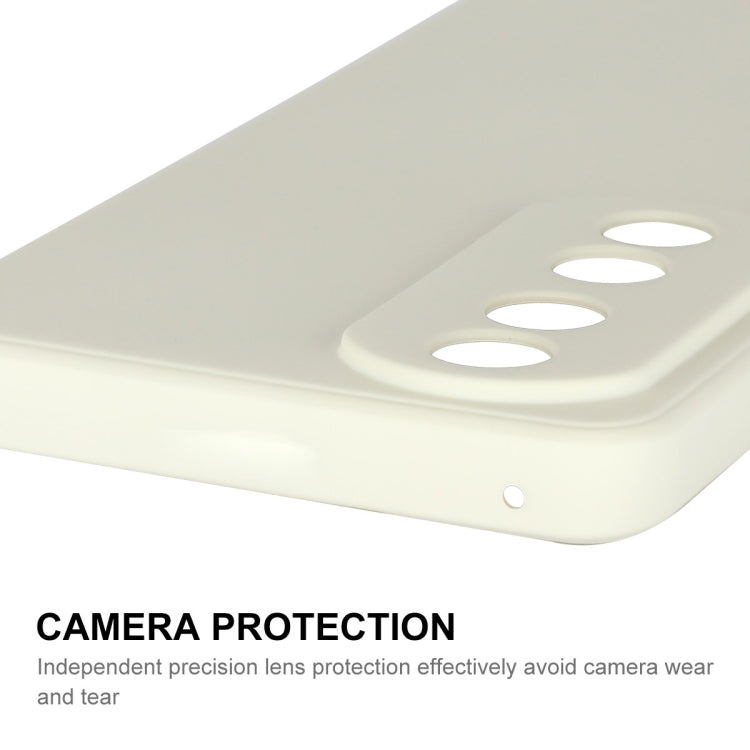 For Honor 90 ENKAY Liquid Silicone Soft Shockproof Phone Case(Beige) by ENKAY