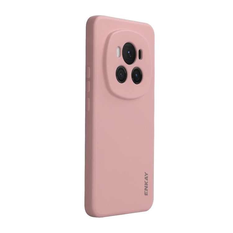 For Honor Magic6 ENKAY Liquid Silicone Soft Shockproof Phone Case(Pink) by ENKAY