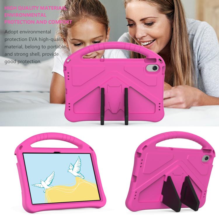 For Samsung Galaxy Tab A8 10.5 2021 X200 / X205 EVA Shockproof Tablet Case with Holder(RoseRed) by bashfashion