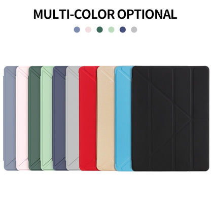 Multi-folding TPU Back Flip Leather Smart Tablet Case for iPad Pro 12.9 inch 2015 / 2017 (Lavender Grey) by bashfashion