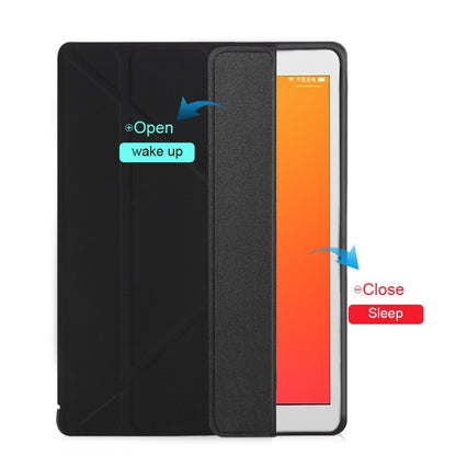 Multi-folding TPU Back Flip Leather Smart Tablet Case for iPad Pro 12.9 inch 2015 / 2017 (Lavender Grey) by bashfashion