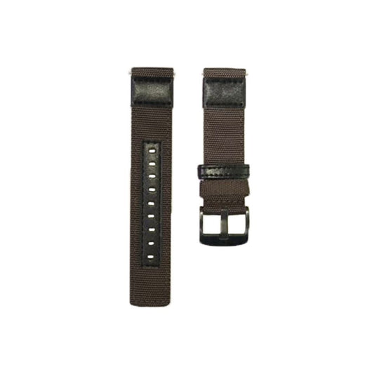 For Samsung Galaxy Watch4 40mm Wear-Resistant Canvas Watch Band(Brown) by bashfashion