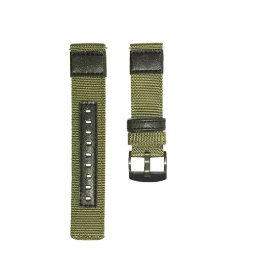 For Samsung Galaxy Watch4 40mm Wear-Resistant Canvas Watch Band(Green) by bashfashion