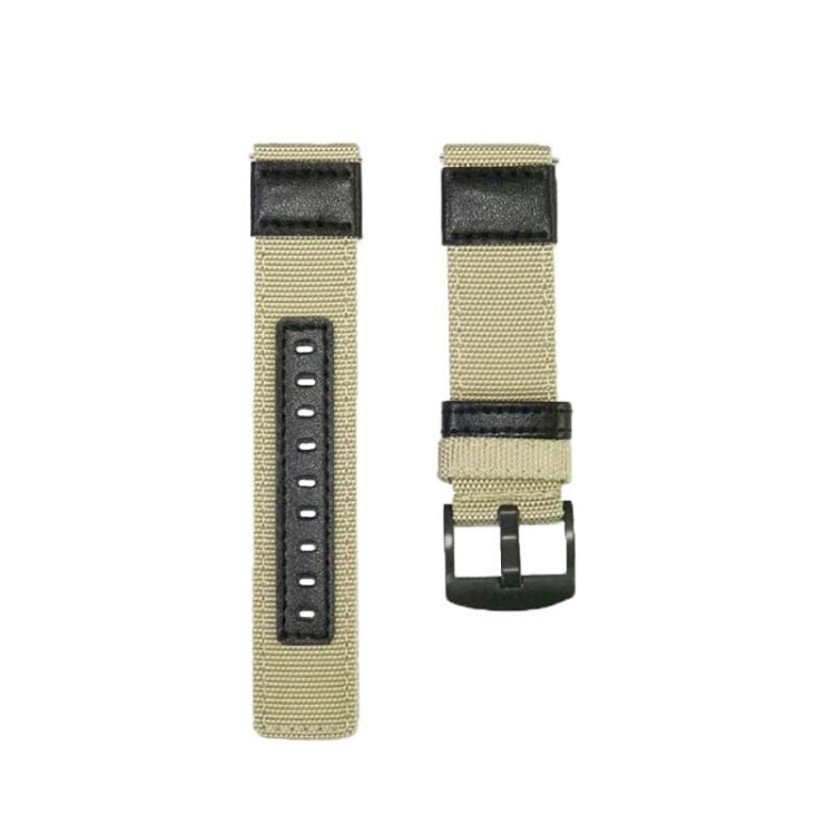 For Samsung Galaxy Watch4 40mm Wear-Resistant Canvas Watch Band(Khaki) by bashfashion