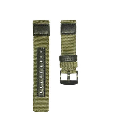 For Samsung Galaxy Watch4 44mm Wear-Resistant Canvas Watch Band(Green) by bashfashion
