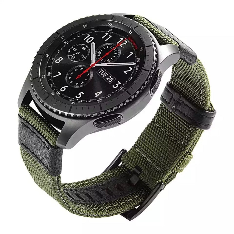 For Samsung Galaxy Watch4 44mm Wear-Resistant Canvas Watch Band(Red) by bashfashion