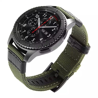 For Samsung Galaxy Watch4 44mm Wear-Resistant Canvas Watch Band(Red) by bashfashion