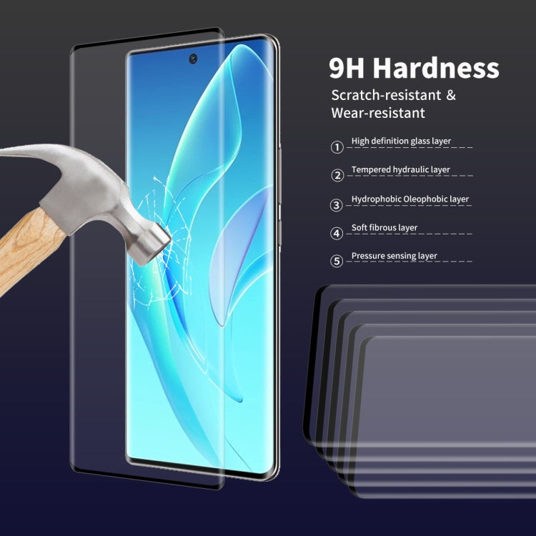 2 PCS For Honor 70 / 60 ENKAY 3D Hot Bending Explosion-proof Full Tempered Glass Film by ENKAY