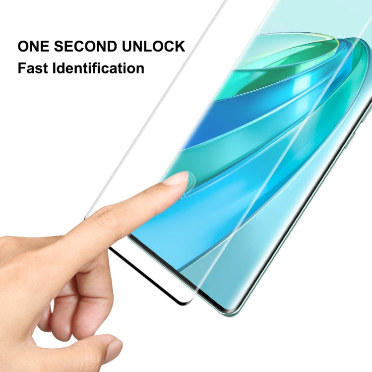 For Honor X9A / Magic5 Lite ENKAY 3D Hot Bending Edge Glue Tempered Glass Full Film with Lens Film by ENKAY