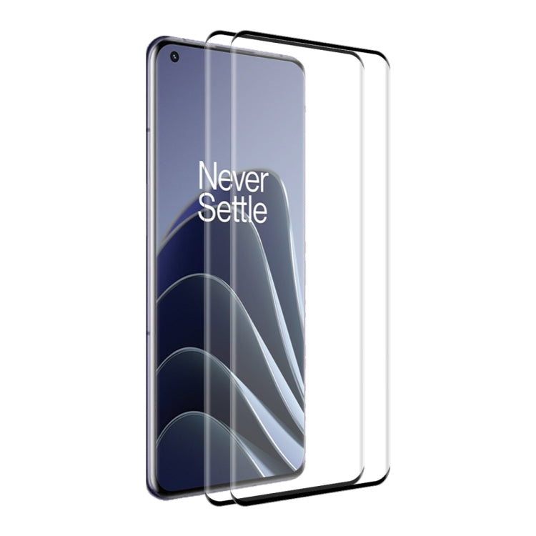 2 PCS For OnePlus 10 Pro ENKAY 3D Hot Bending Explosion-proof Full Tempered Glass Film by ENKAY