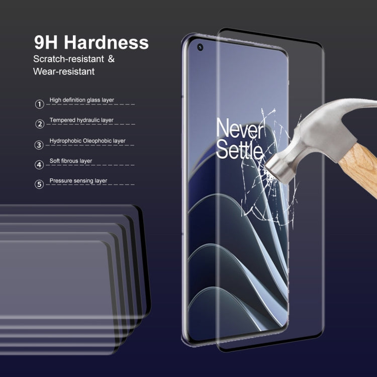 2 PCS For OnePlus 10 Pro ENKAY 3D Hot Bending Explosion-proof Full Tempered Glass Film by ENKAY