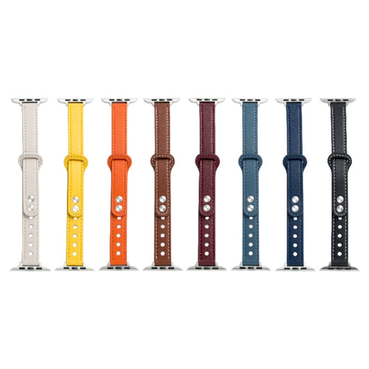 Microfiber Leather Double Buckle Watch Band for Apple Watch Series 9&8&7 41mm / SE 3&SE 2&6&SE&5&4 40mm / 3&2&1 38mm (Black) by bashfashion