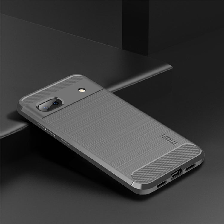 For Google Pixel 6A MOFI Gentleness Brushed Carbon Fiber Soft TPU Case(Gray) by MOFI
