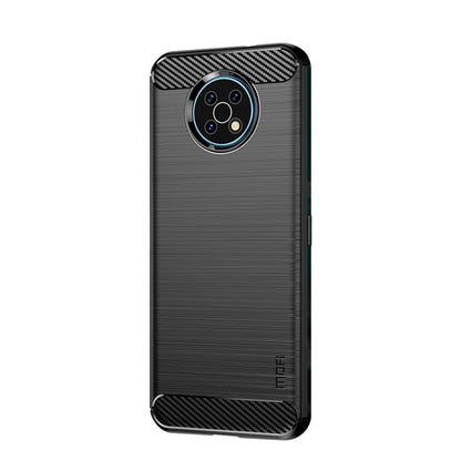 For Nokia G50 MOFI Gentleness Brushed Carbon Fiber Soft TPU Case(Black) by MOFI