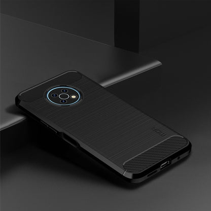 For Nokia G50 MOFI Gentleness Brushed Carbon Fiber Soft TPU Case(Black) by MOFI