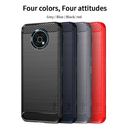 For Nokia G50 MOFI Gentleness Brushed Carbon Fiber Soft TPU Case(Black) by MOFI