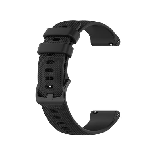 For Garmin Forerunner 55 Small Lattice Silicone Watch Band(Black) by bashfashion