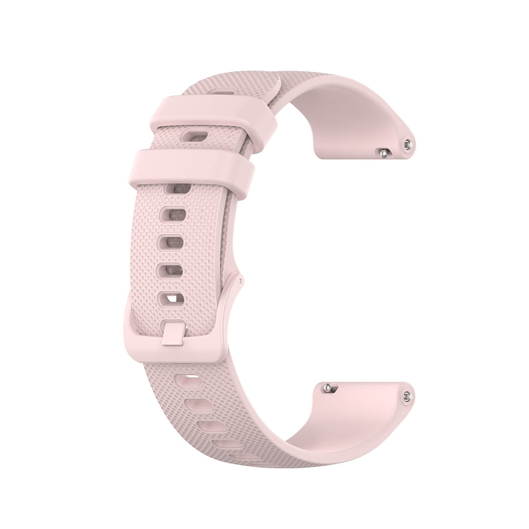 For Garmin VivoMove Style Small Lattice Silicone Watch Band(Pink) by bashfashion