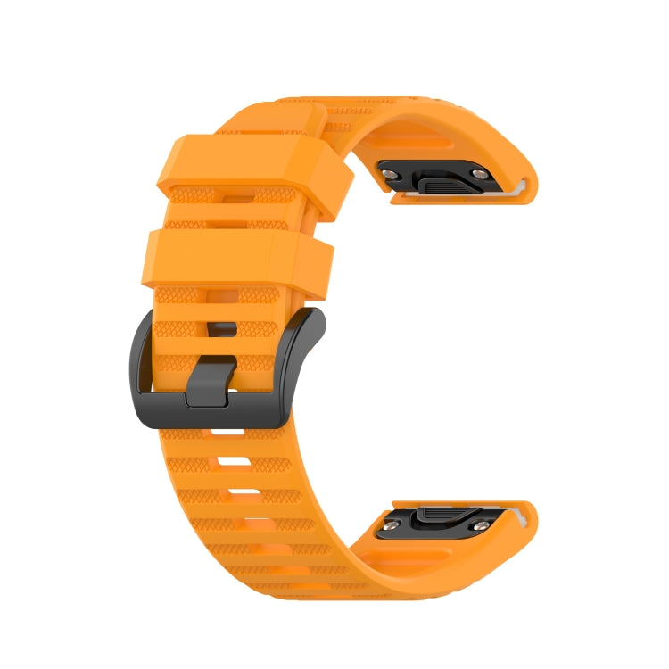 For Garmin Fenix 6X Pro 26mm Silicone Watch Band(Yellow) by bashfashion