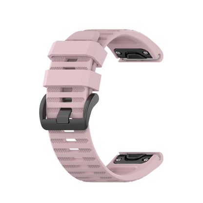 For Garmin Fenix 3 26mm Silicone Watch Band(Rose pink) by bashfashion