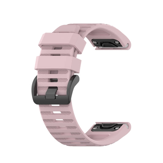 For Garmin Fenix 3 26mm Silicone Watch Band(Rose pink) by bashfashion