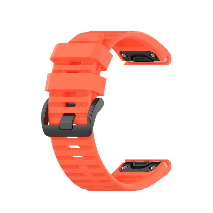 For Garmin Fenix 3 HR 26mm Silicone Watch Band(Coral red) by bashfashion