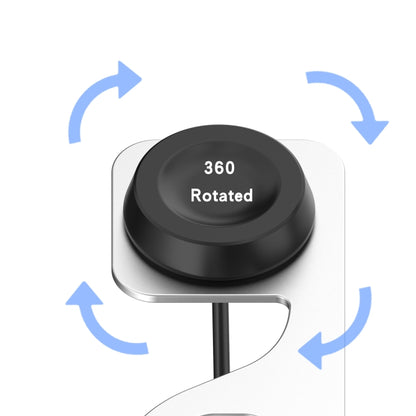 For Huawei Watch GT Runner Rotatable Magnetic Metal Charging Base(Silver) by bashfashion