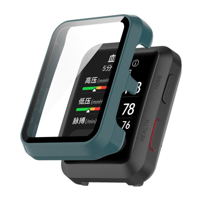 For Huawei Watch D Shockproof PC Protective Case With Tempered Glass Film(Green) by bashfashion