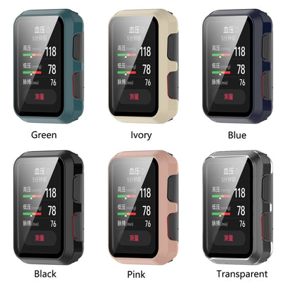 For Huawei Watch D Shockproof PC Protective Case With Tempered Glass Film(Blue) by bashfashion