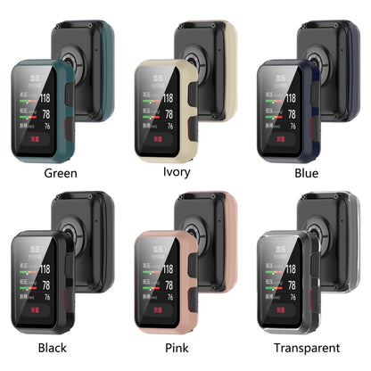 For Huawei Watch D Shockproof PC Protective Case With Tempered Glass Film(Blue) by bashfashion