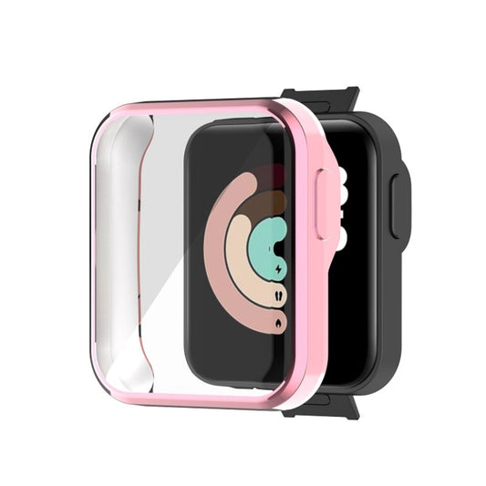 For Xiaomi Redmi Watch TPU Integrated Protective Case(Pink) by bashfashion