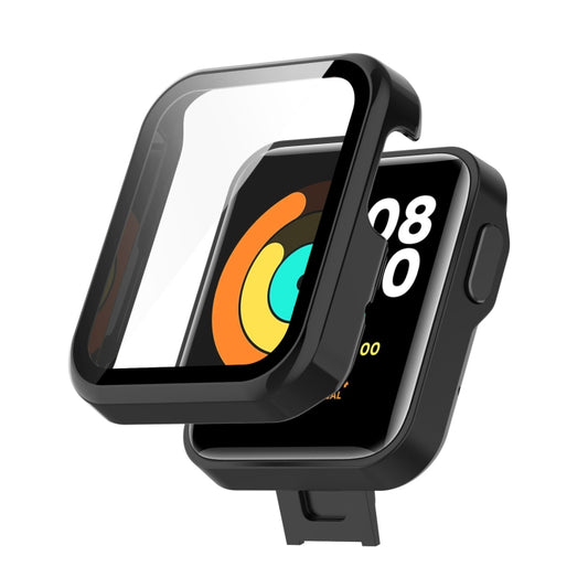 For Xiaomi Mi Watch Lite PC+ Toughened Film Protective Case(Black) by bashfashion