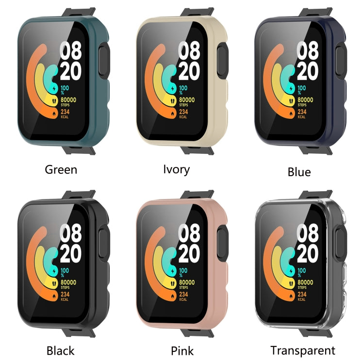 For Xiaomi Mi Watch Lite PC+ Toughened Film Protective Case(Black) by bashfashion
