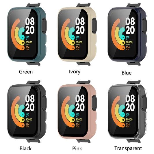 For Xiaomi Mi Watch Lite PC+ Toughened Film Protective Case(Black) by bashfashion