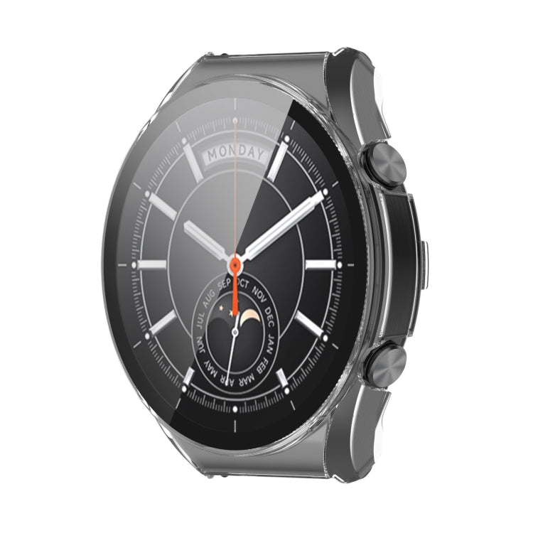 For Xiaomi Watch S1 PC + Toughened Film Fully Enclosed Protective Case(Transparent) by bashfashion