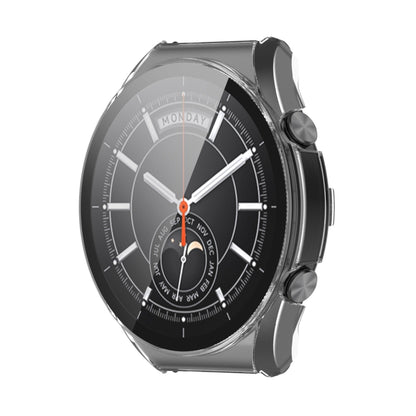 For Xiaomi Watch S1 PC + Toughened Film Fully Enclosed Protective Case(Transparent) by bashfashion