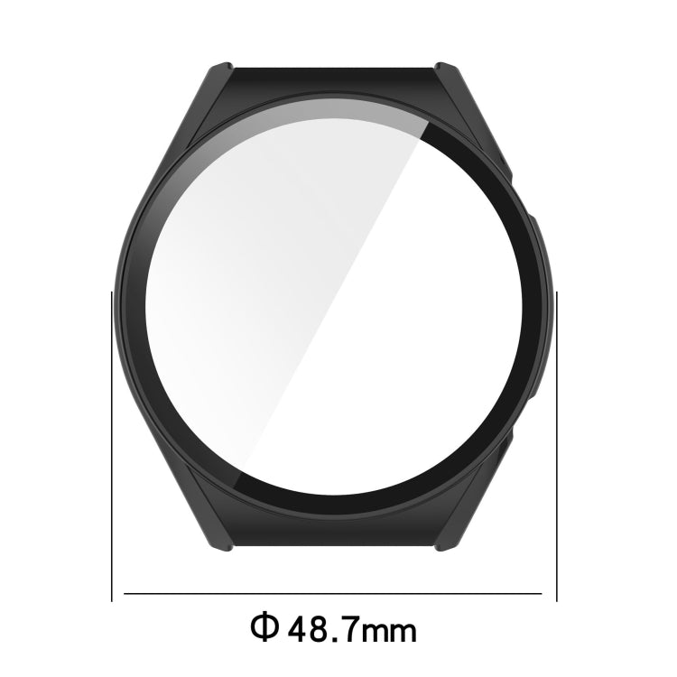 For Xiaomi Watch S1 PC + Toughened Film Fully Enclosed Protective Case(Blue) by bashfashion