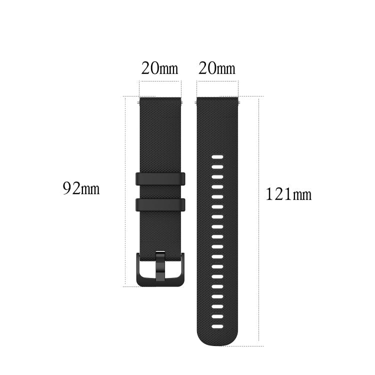 For Samsung Galaxy Watch 3 41mm 20mm Checkered Silicone Watch Band(Beige) by bashfashion