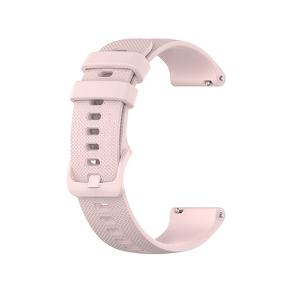 For Samsung Galaxy Watch 42mm 20mm Checkered Silicone Watch Band(Pink) by bashfashion