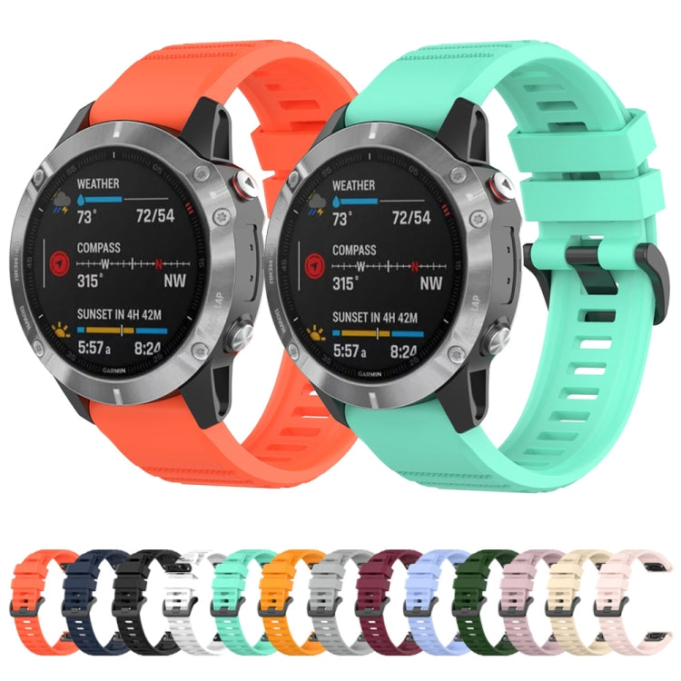 For Garmin Fenix 7 / EPIX 22mm Solid Color Silicone Quick Release Watch Band(Gray) by bashfashion