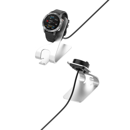 For Garmin Fenix 7 Smart Watch Metal Charger Stand(Silver) by bashfashion