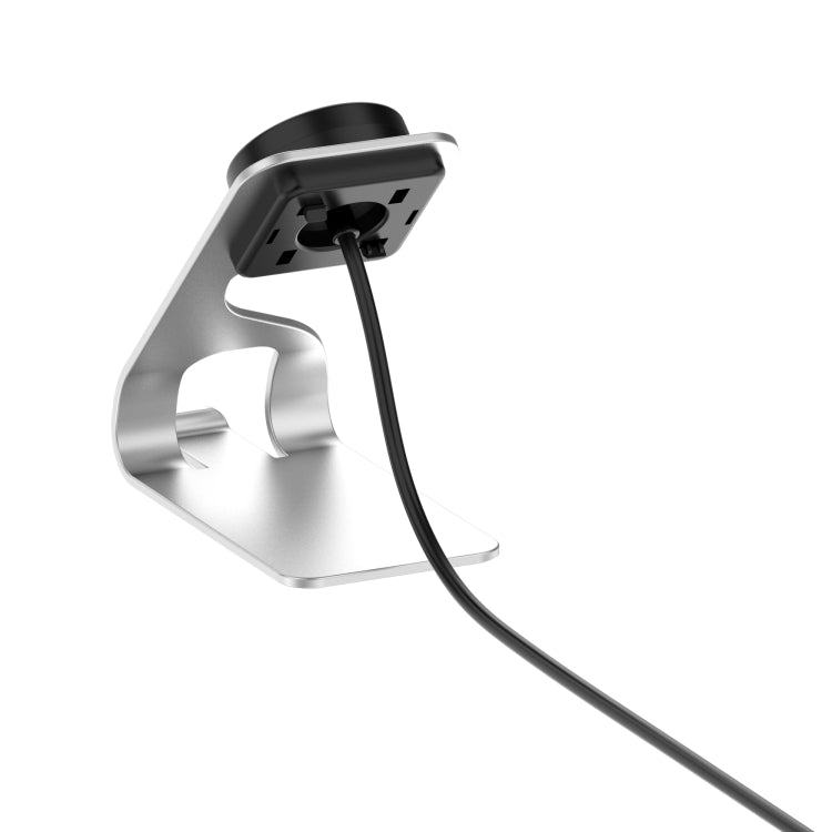 For Garmin Fenix 7S Smart Watch Metal Charger Stand(Silver) by bashfashion