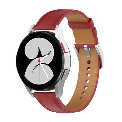 For Samsung Galaxy Gear S2 Classic Calf Texture Sewing Thread Watch Band(Red) by bashfashion