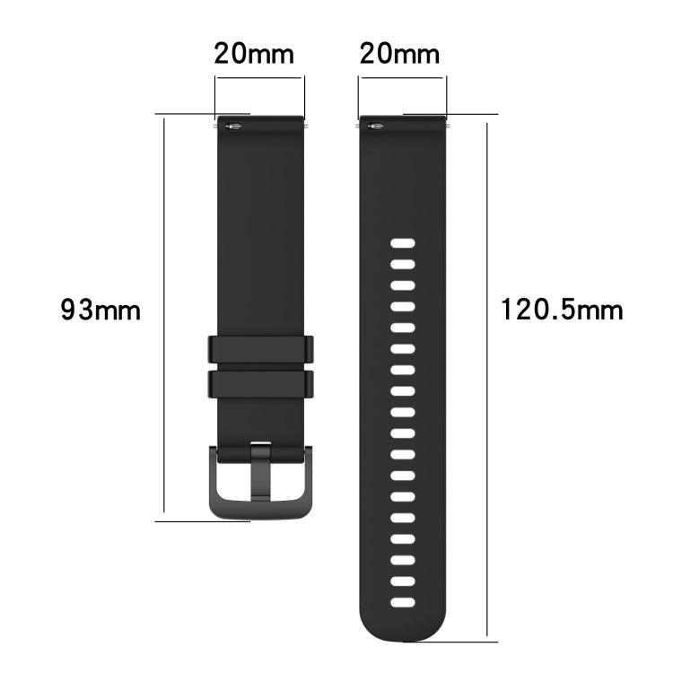For Garmin Forerunner 645 Music 20mm Carbon Fiber Striped Silicone Watch Band(Black) by bashfashion