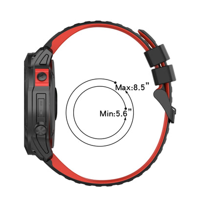 For Garmin Approach S60 22mm Silicone Mixing Color Watch Band(White+black) by bashfashion